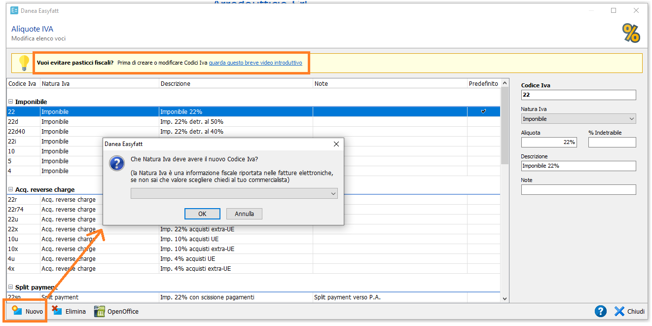 Rev57 Easyfatt - Aliquote Iva