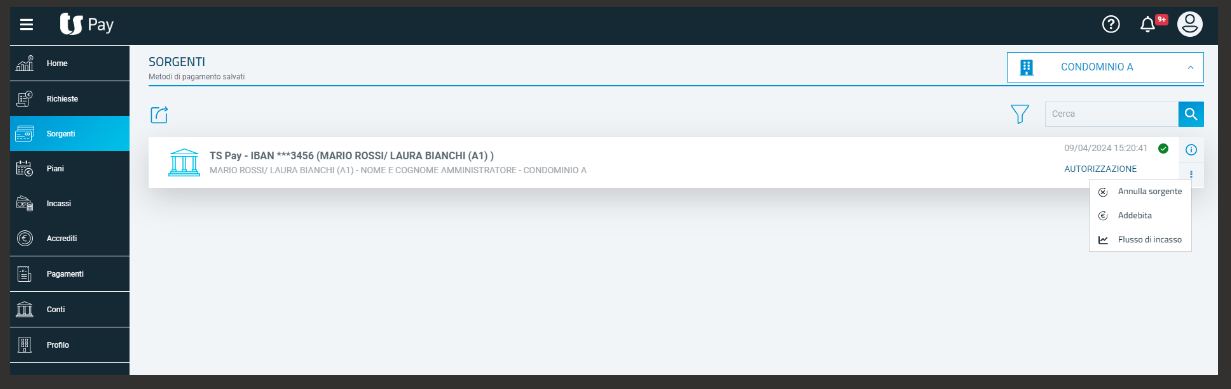 Gestione condomini TS Pay