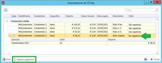 Pagamenti ricorrenti Ts Pay 16